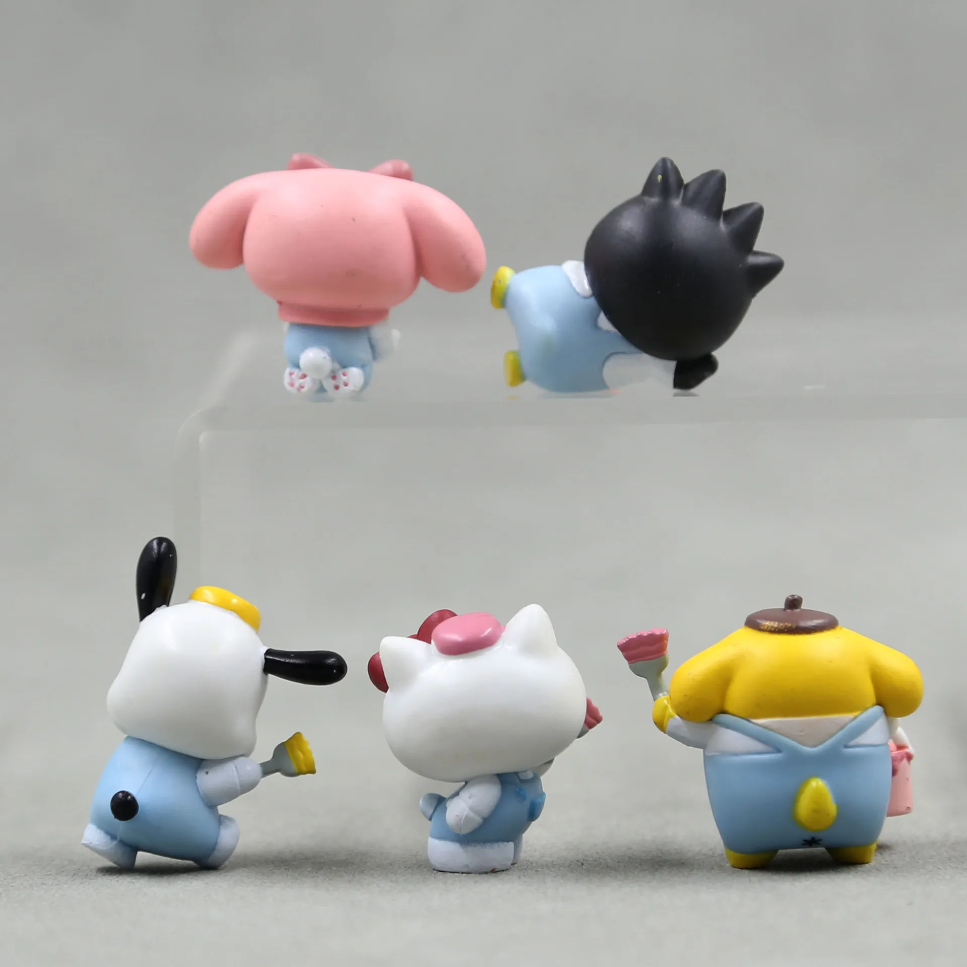 Wholesale Artist Home Decoration Lovely Kitty My Melody Cinnamoroll Kuromi Anime Japanese Cartoon Model Toy PVC Action Figure