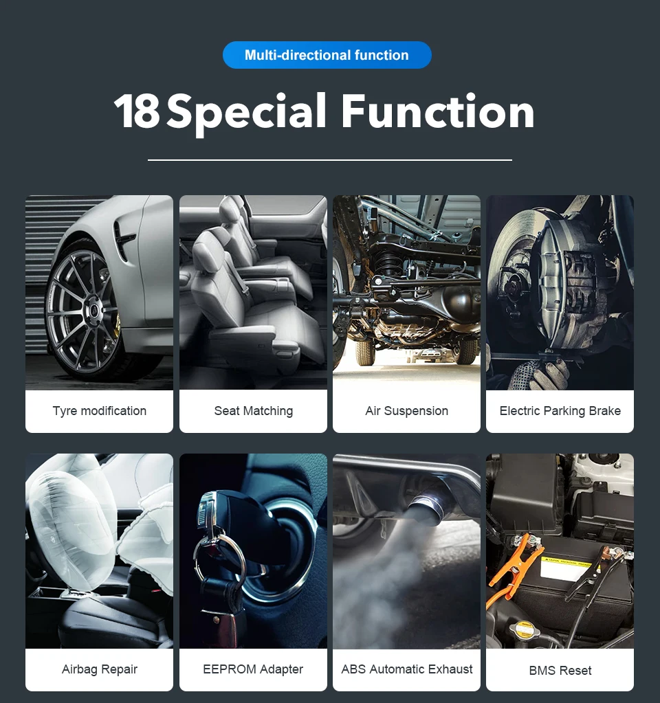 XTOOL PS80 Lite OBD2 Diagnostic Tool Full System IMMO TPMS Reset Scan Code Reader Free Update Online PK MK808BT