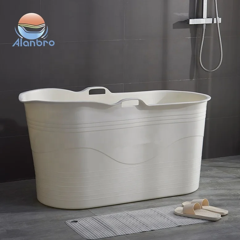 Large Movable Portable Bathtub for Adults Black Color Bath Tub SGS