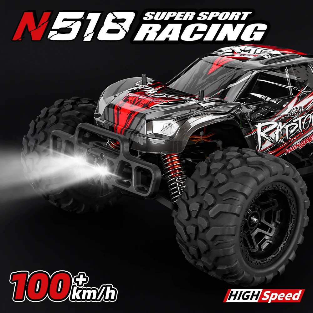 Новый дизайн N518 RC автомобиль 4WD 1/8 шкала 100 км/ч + бесщеточный гоночный RTR высокоскоростной монстр грузовик внедорожник