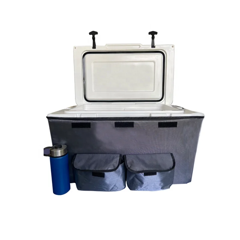 
Outdoor Insulate camping cooler cover with Sunpower Panels USB Charging Port 