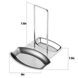 Wholesale Stainless Steel Pot Cover Spoon Bracket Non Perforated Desktop Drain Pan Removable Rack