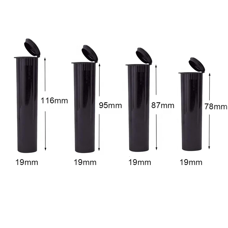 Wholesale PP Plastic Joint Tubes Clear Packaging CR 116MM Pop Top Childproof Tube With Lid