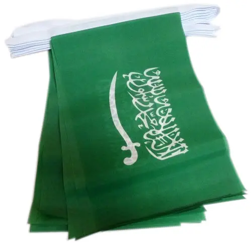 22 Qatar FOOTBALL Wholesale Advertising Polyester String Flag Saudi Arabia Flags Bunting