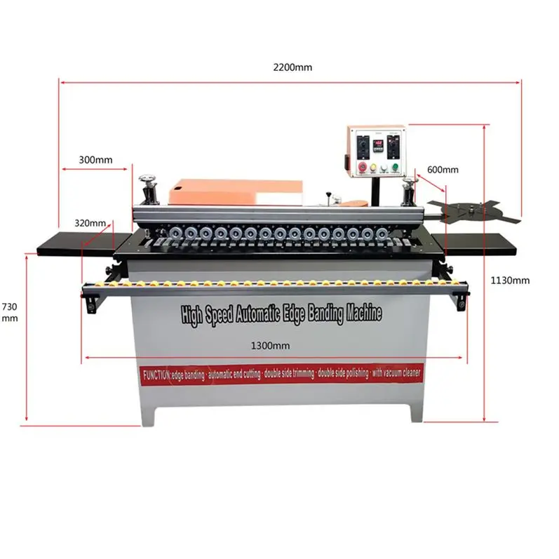 Made in China woodworking machine plywood heat press small automatic edge banding machine