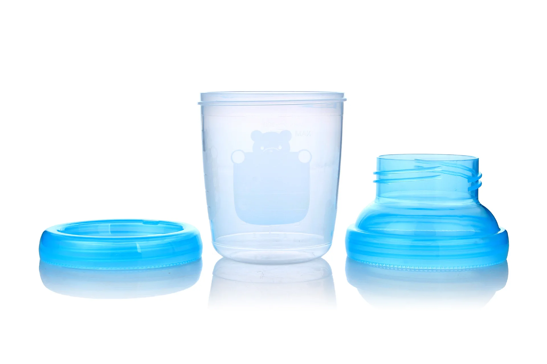 PP breast milk storage bottle Bpa Free Connect the converter to the breast pump storage bottles 180ml milk storage fridge bottle