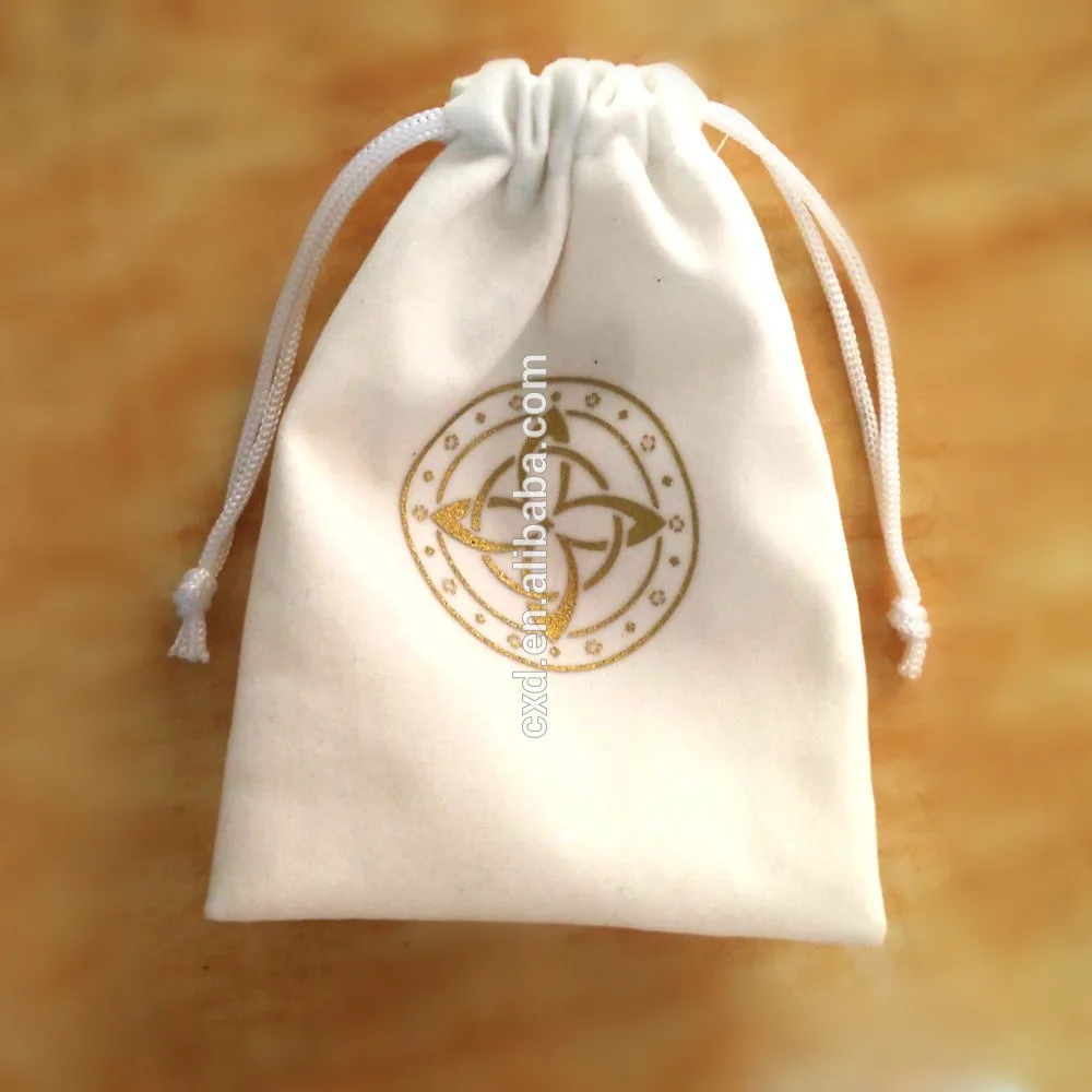 Velvet embroidered pouch with personalized logo for bracelet/jewelery/necklace/ring