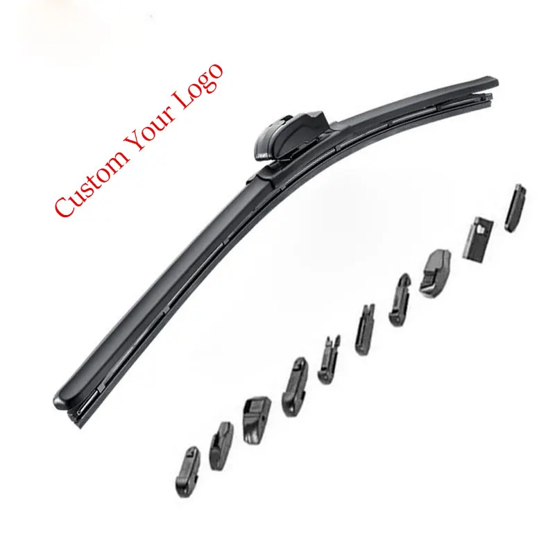 Spotless multi clips banana auto wipers flat wiper blade 18 adapters multifit car windshield wiper