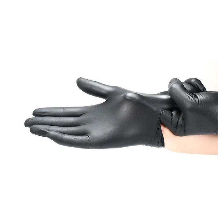 Natural Rubber Waterproof Gloves Reusable Food Grade Powder Free Nitrile Gloves