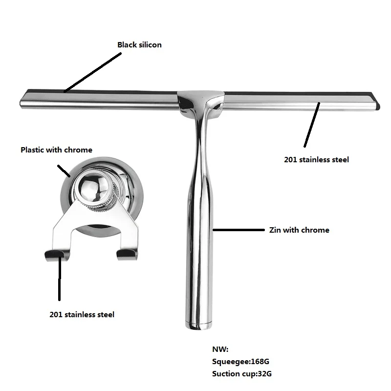 Squeegee Tool Shower Scraper Glass Shower Door Squeegee Cleaner Glass
