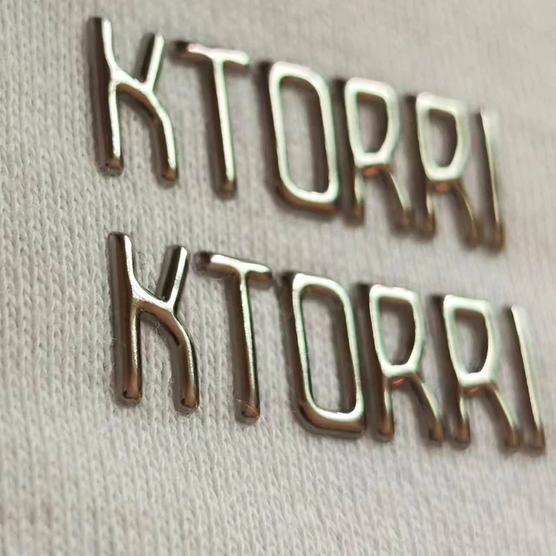 New hot selling gold pony TPU high-frequency logo 3DEmbossed Heat transfer TPU Luxury Letter identification sticker for t-shirt