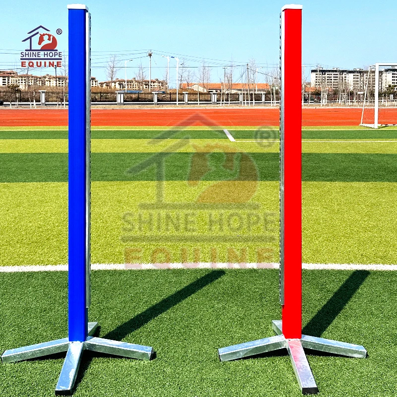 Colorful aluminum  jump block for horse jump with keyhole track