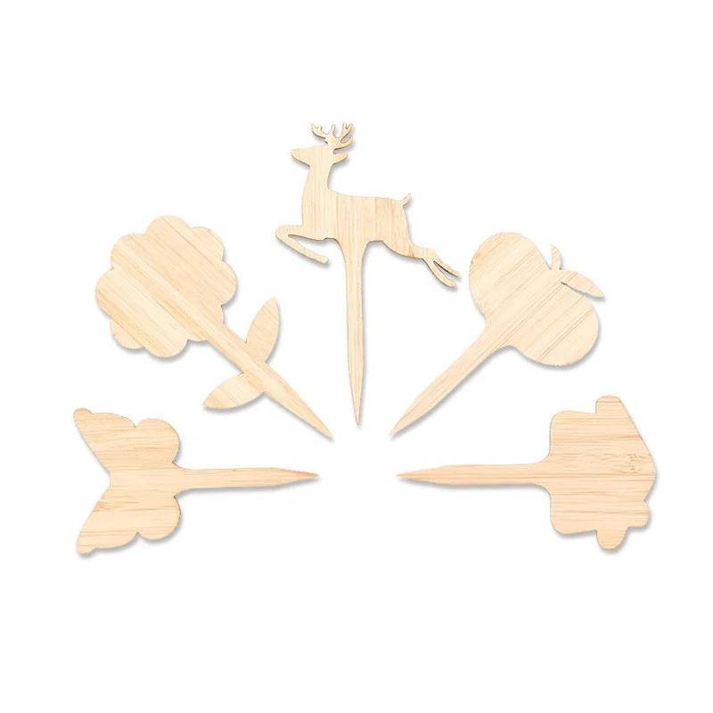 Custom Recycled Printed Bamboo Flower Plant Tags Garden Decorative Marker Seed Plant Label Biodegradable Pot Stick