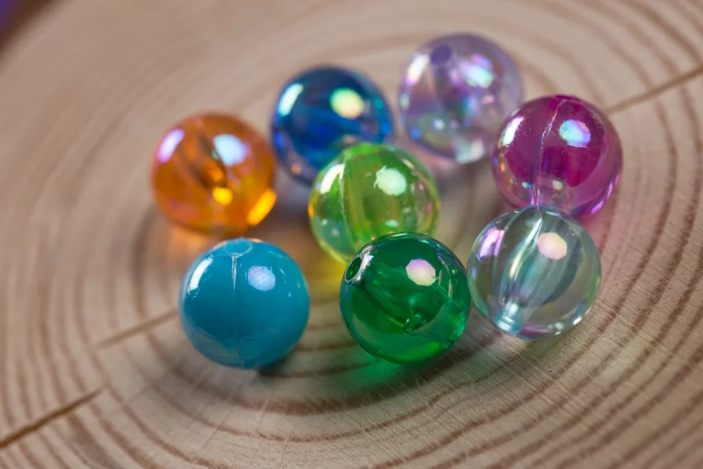 All round with hole Fancy AB color beads for jewelry making