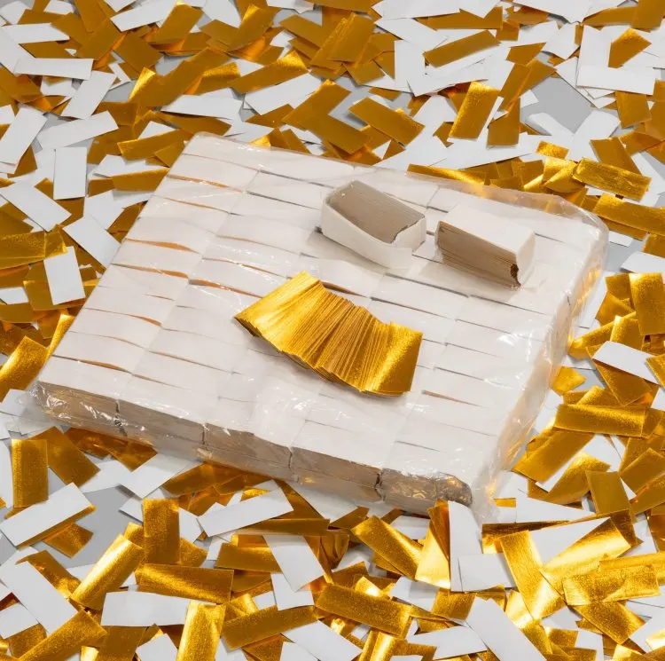 Colorful metallic confetti ,metallic foil wedding party confetti