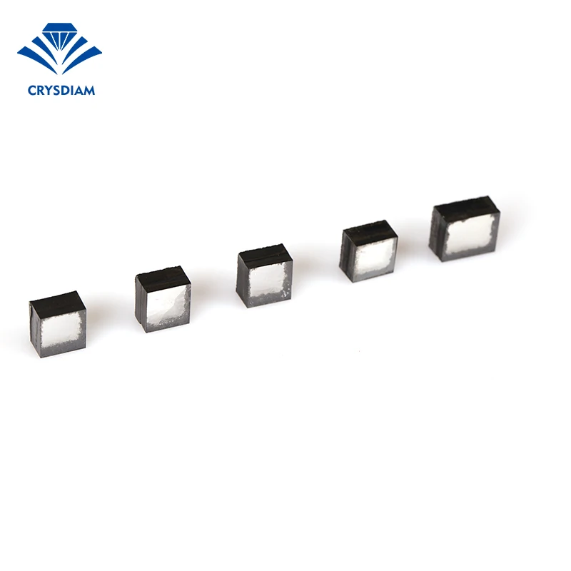 CRYSDIAM SQUARE 5ct Cvd uncut diamond 5 carat diamond charms jewelry diamond cvd machine