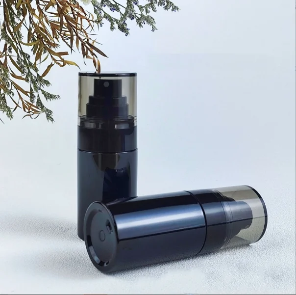 Black 50ml 80ml plastic spray bottles cosmetic body spray bottle fine mist spray bottle