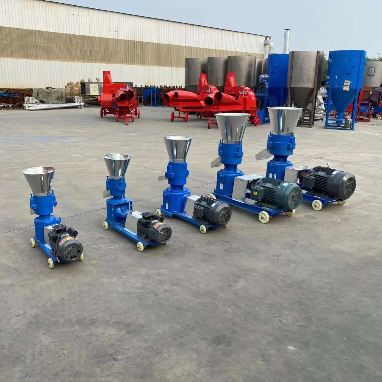 260-15KW pellet making machine flat die pellet machine