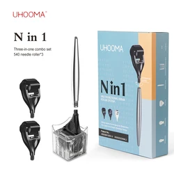 china factories low price skin tool Replaceable head beard roller 0.5mm for hair growth Nin1 derma roller