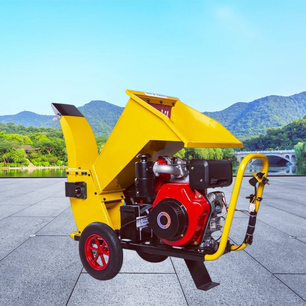 Dete Multi-Functional Tree Wood Leaf Chipper Garden Tree Branch Shredder Agricultural Waste Grinder Cotton Stalk Husk Crusher