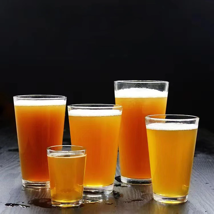 Lead Free Custom Logo Sublimation 16oz Printed Pint Beer Glasses Cup CLASSIC Party Modern 16 Oz Pinte Glass 8.8*6*14.7cm 480ml