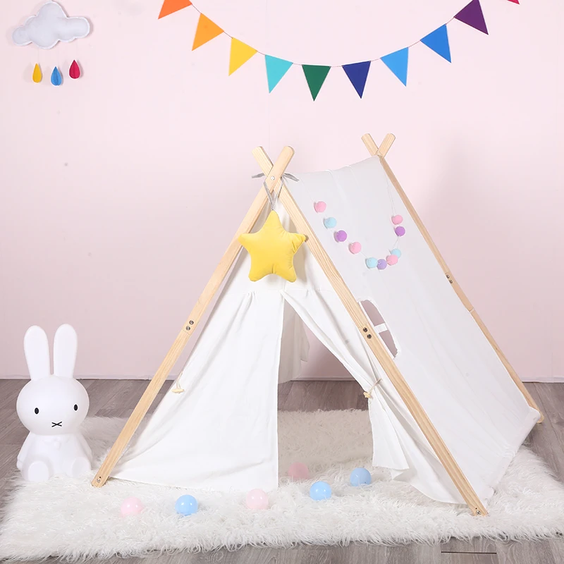 Popular Design Indoor Teepee Tent  Foldable 1/2/3 Year Baby Grow Tent  for Boy or Girl Kids