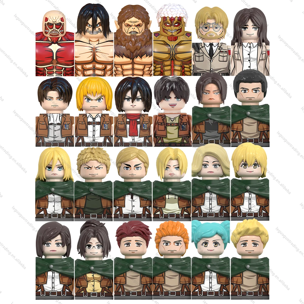 AOT Mini custom action Anime figures figurine building block sets Bricks toy figure Kids animation derivatives figurine