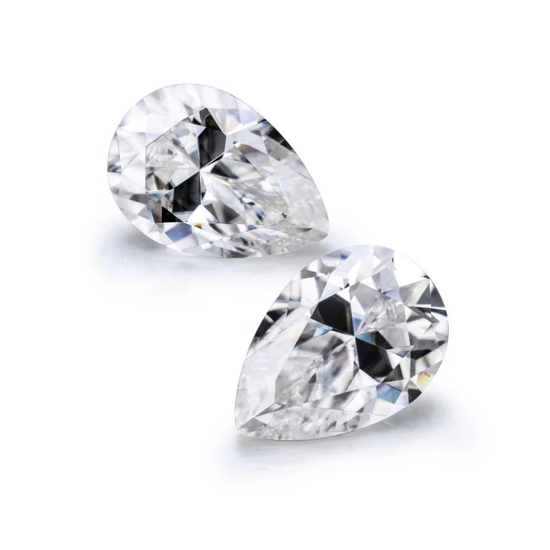 HMOIS loose moissanite manufacturer custom оптовая цена GH color грушевидная форма VVS1 mosanite diamond