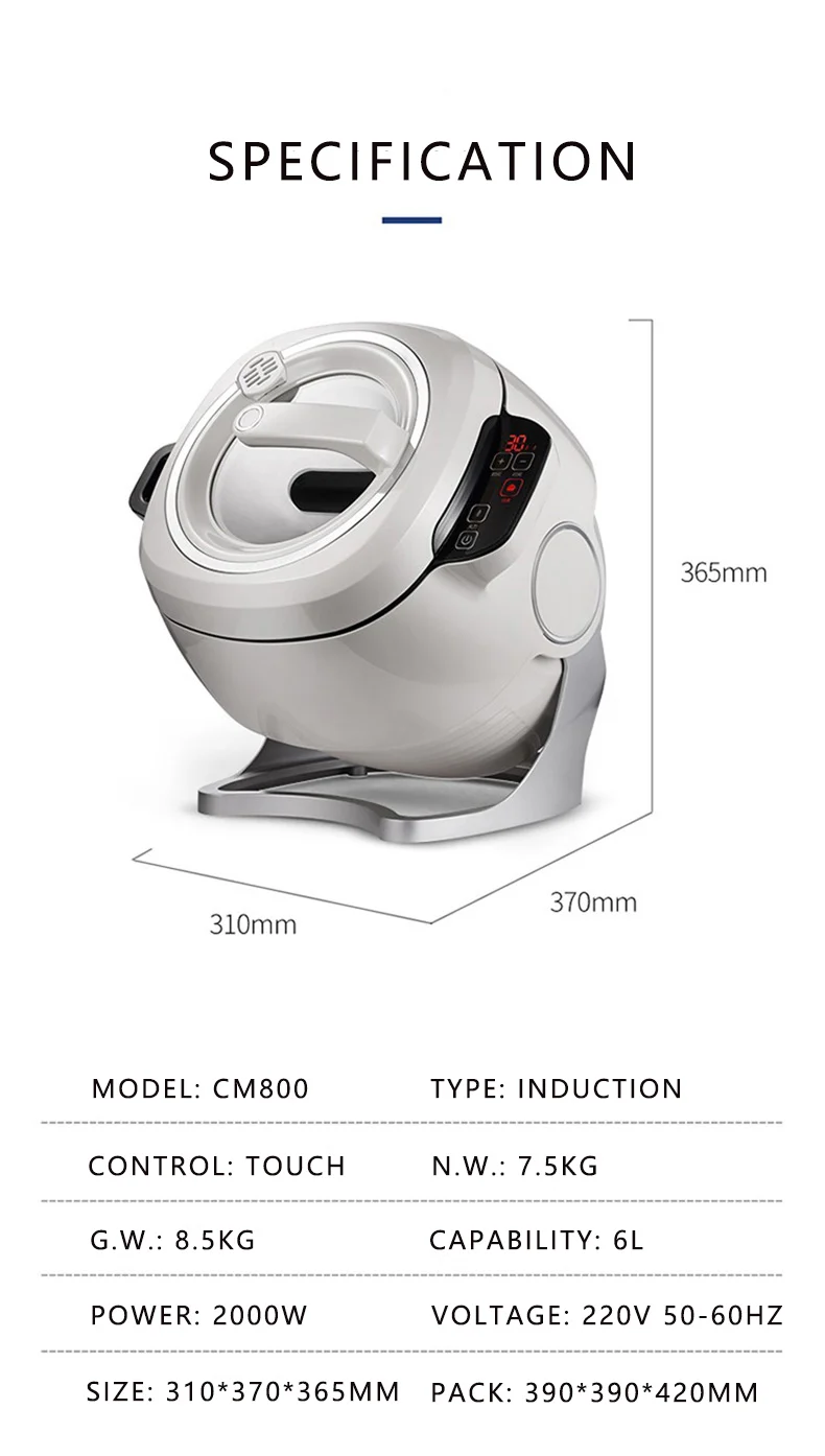 Semikron Commercial Self Cooking Robots Automatic Cooking Machine Automated Kitchen Equipment Tiny Size Wok Robots