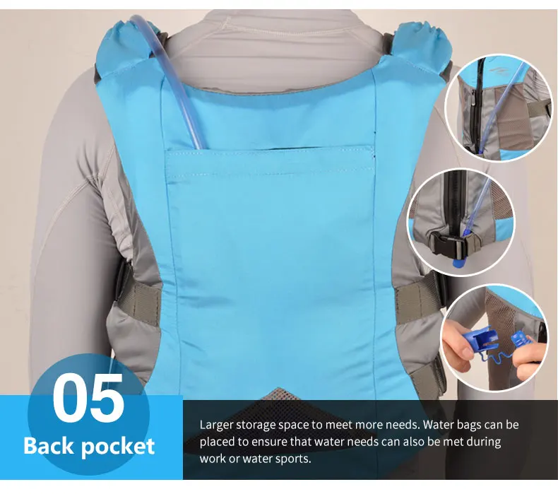 Nylon Fabric Portable Life Jackets Adult Spearfishing Sports Safty Jackets Professional Diving Accessories