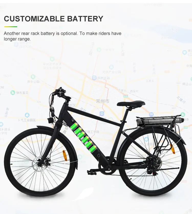 ANLOCHI Factory price  new design 700C  Shimano 6 speed hub motor bicycle city bike ladies Electric City Bike for adult