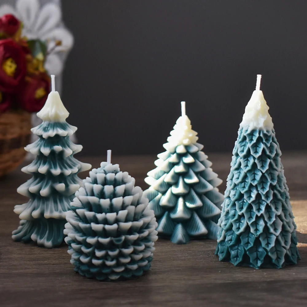 Christmas Snow Scented Candles Christmas Tree Decorations Candle  Christmas Gifts Candles Wholesale