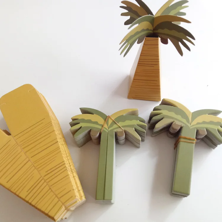 Wholesale Mini Coconut Tree Shape Baby Shower Candy Box Party Favors Coconut Tree Candy Gift Box