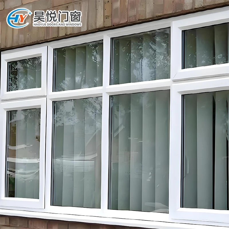 Factory New High Security Small Size PVC Windows Horizontal Double Glazing Basement Window Stainless Steel Louver Sliding Window