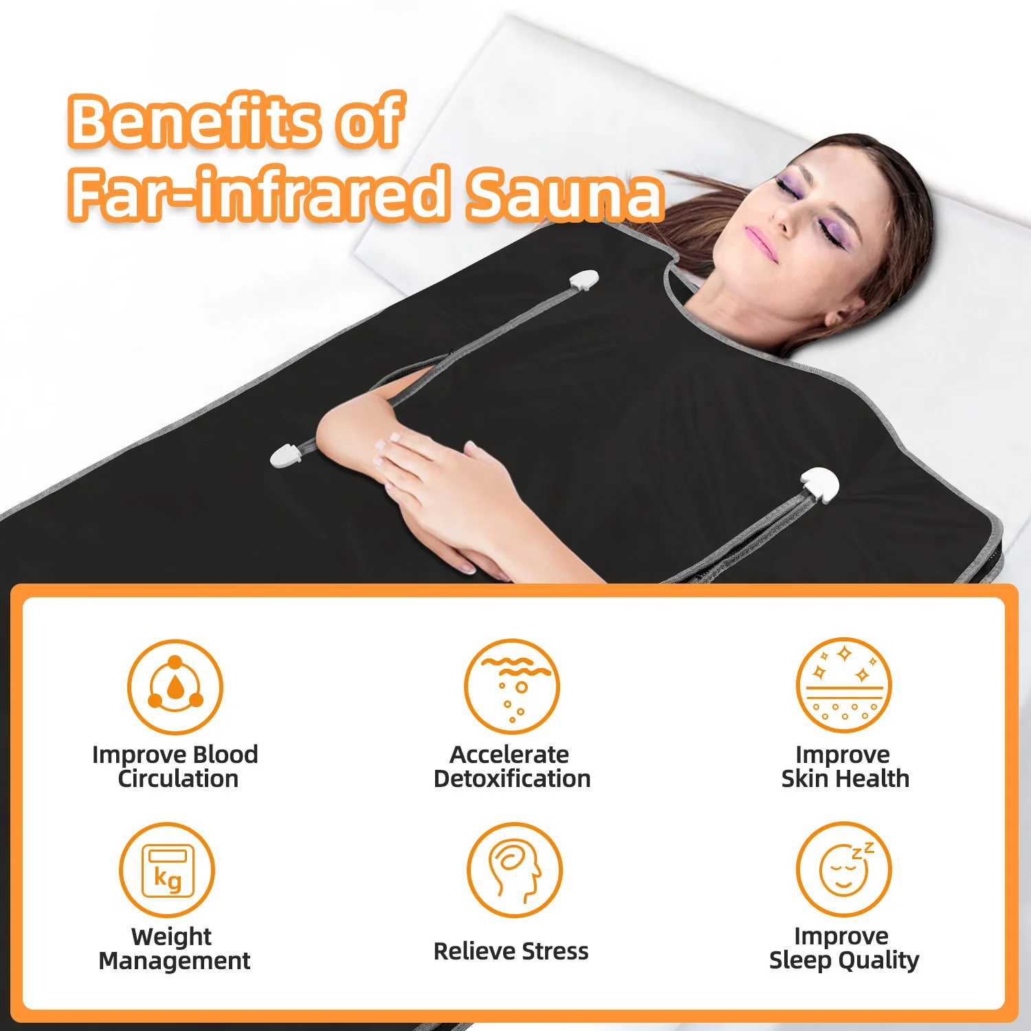 Hot Mat Healing Portable Infrared Sauna Blanket Home Use Sauna Blanket Far Infrared Sauna