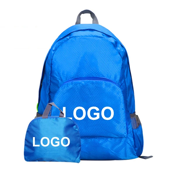Fb001 Custom Logo 30 Low Moq promotional school back pack Nylon Packable Daypack Light Weight Foldable Backpack Waterproof