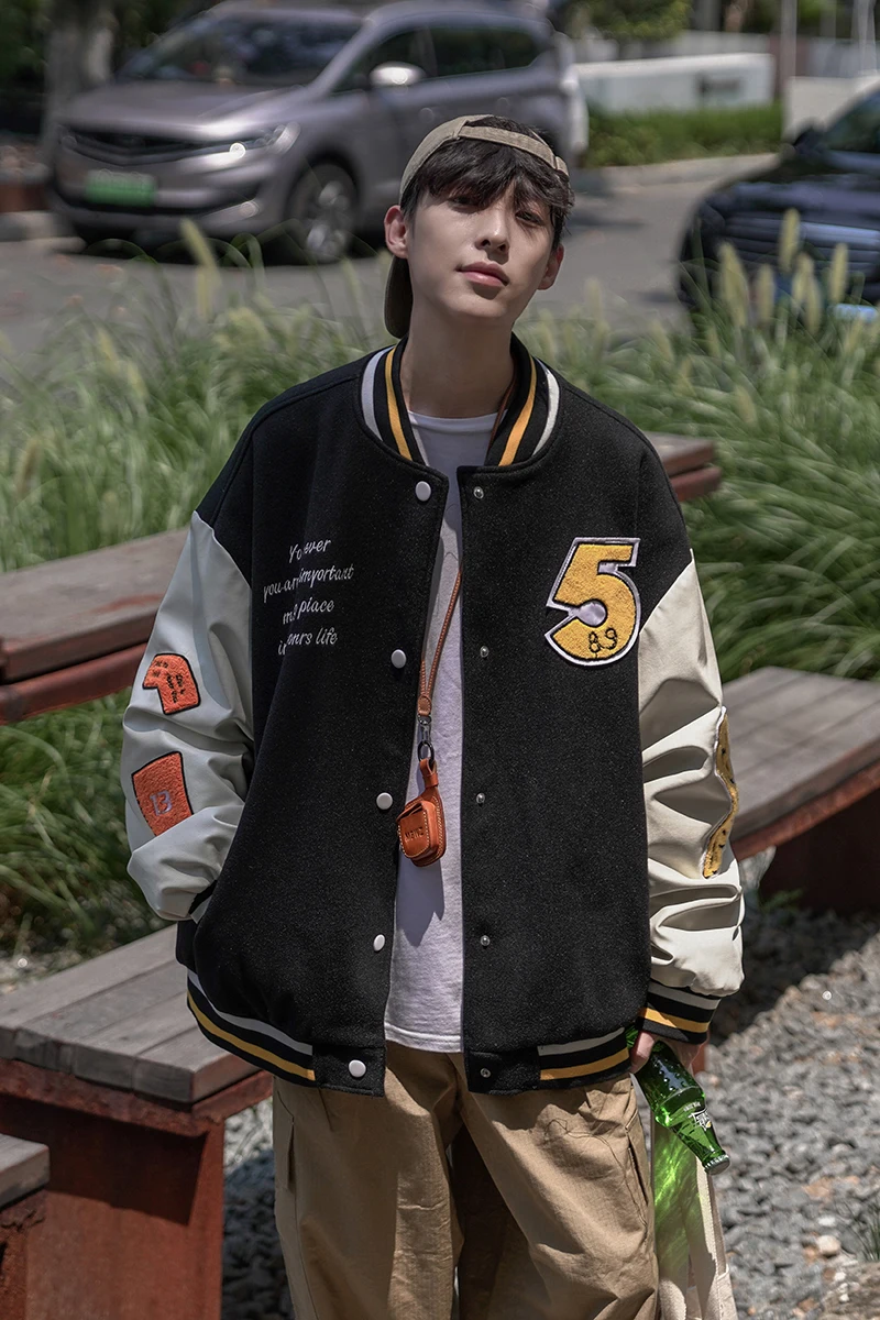 2022 Oversize embroidery basketball custom letterman jacket designer mens varsity bomber jackets