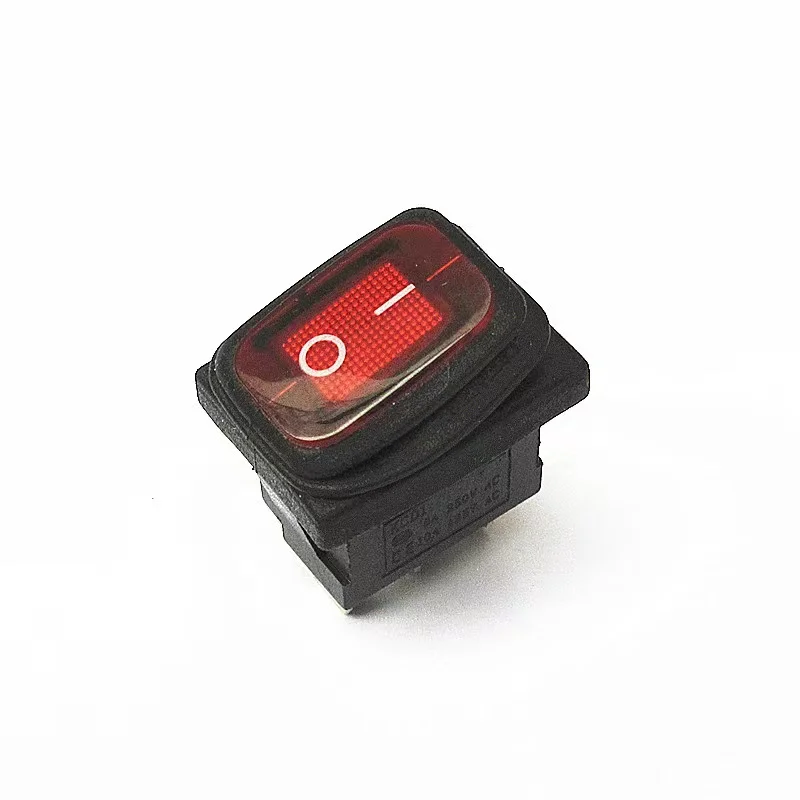 Rs601 6a,8a 10a 1250vac,6a 8a 10a 250vac Waterproof Power Rocker Switches Switches Spst With Lamp Illuminated On-off