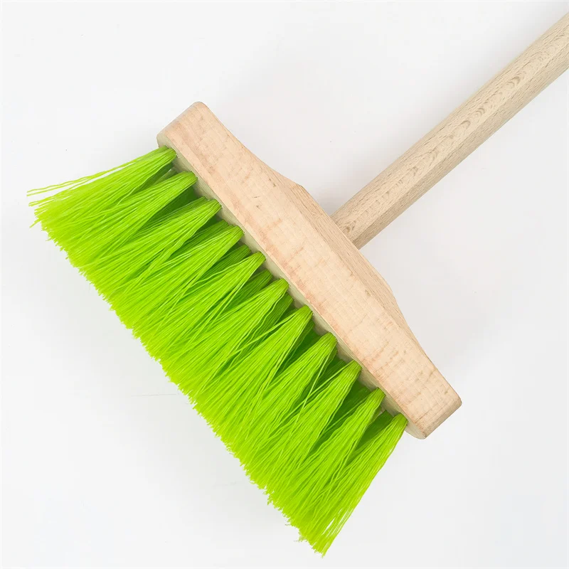 Cute Natural Beech Wood Long Handle Broom for Children