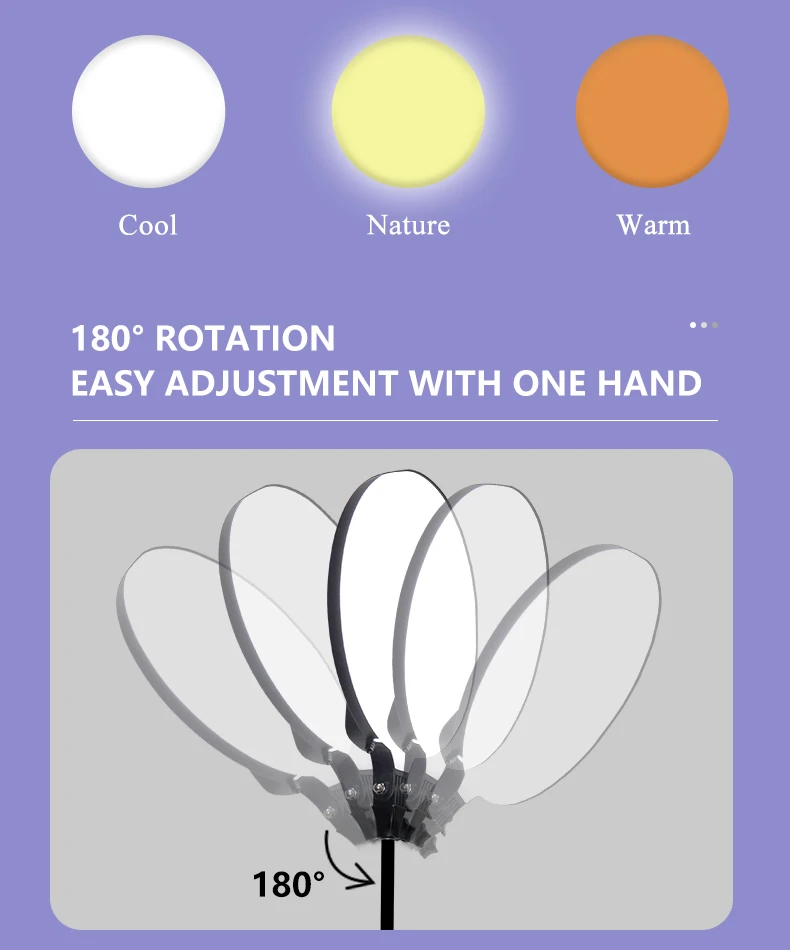 SML live streaming Selfie Ring Light  Make Up Live Show Photograph  Foldable Ring Light