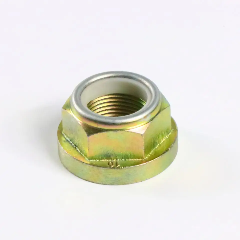 M6 M8 Nylon Locking Nut Zinc Plated Stainless Steel DIN 982 985 Nylon Insert Lock Nuts