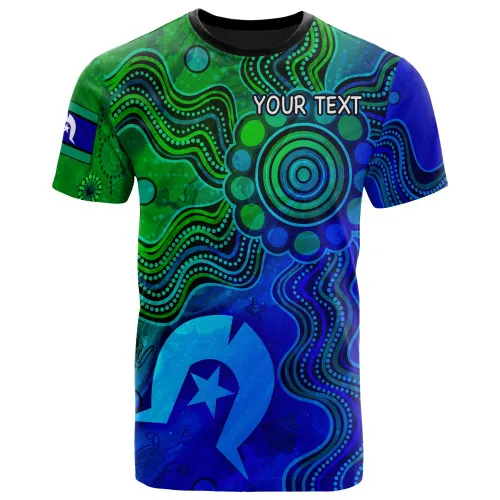 Custom Australia T-shirt For Men Clothing Manufacturers Australian NAIDOC Aboriginal And Torres Strait Island Flags T-shirt