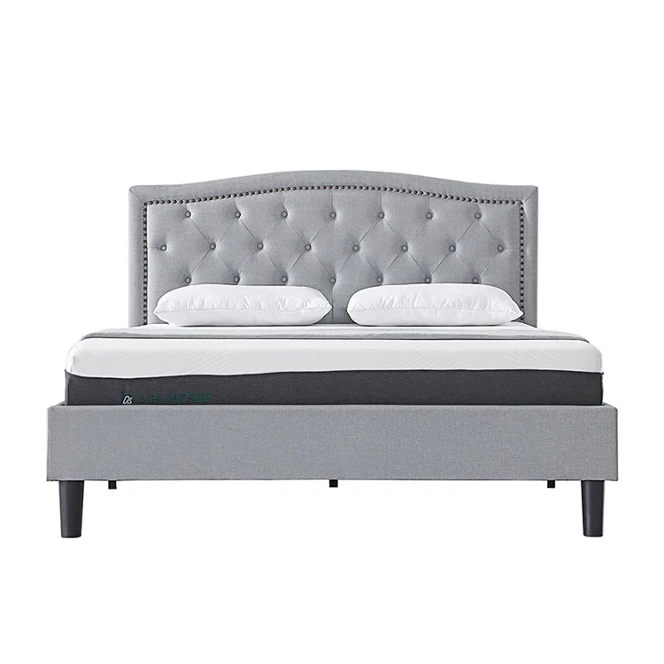 Современный дизайн интерьера, мебель для виллы из полиэстера, Высококачественная индивидуальная кровать большого размера