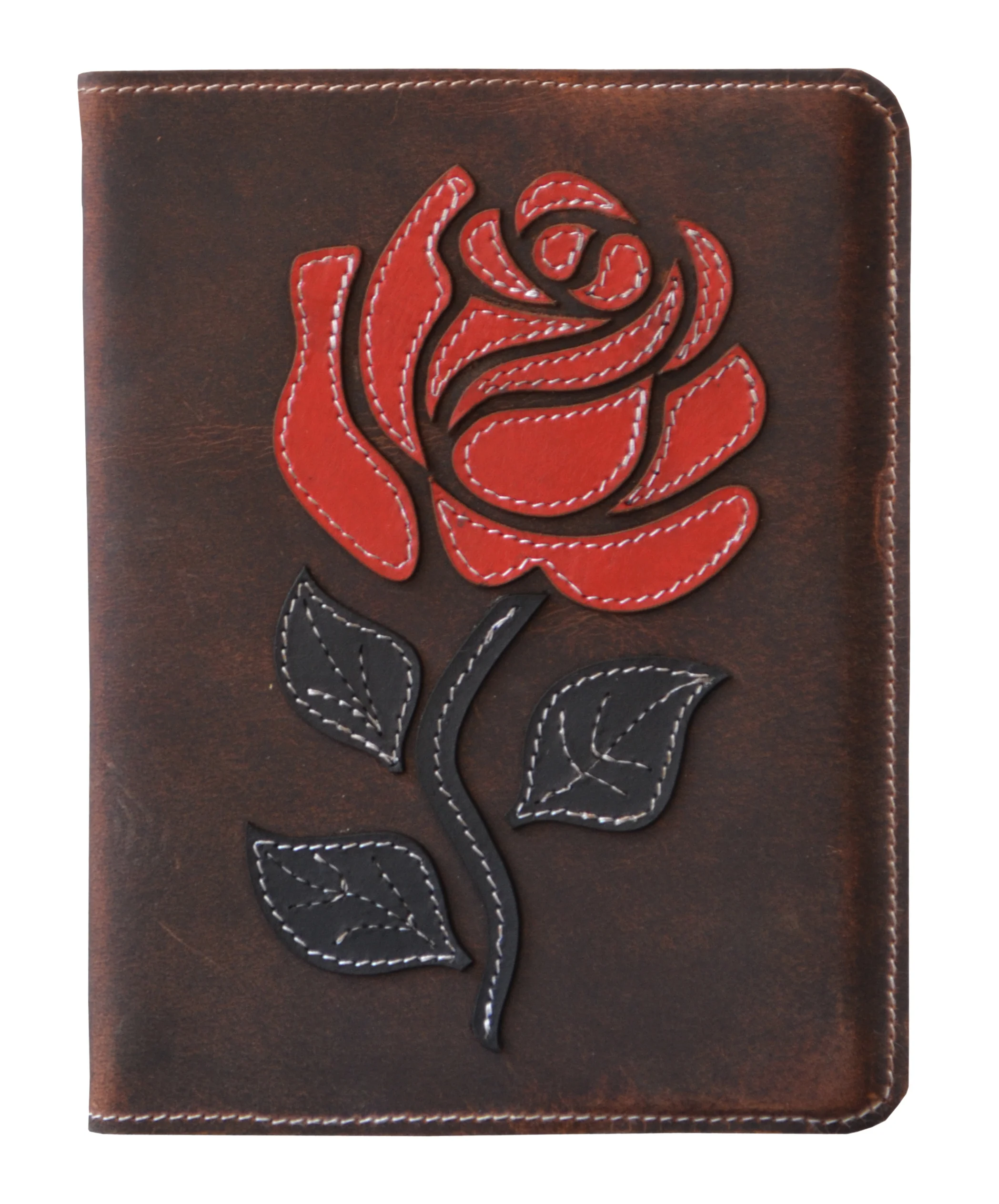 Handmade Soft Leather Journal Antique Design Rose Leather Stitching Sketchbook & Notebook Day Planner Best Gift For Unisex