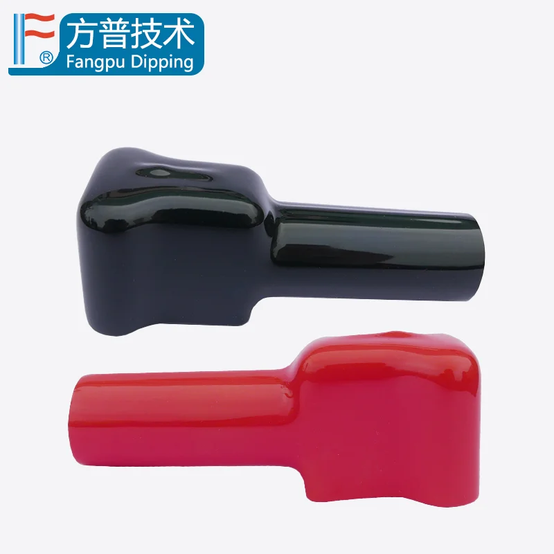 Factory Red Battery Terminal Rubber Cover Black Battery Insulation Cover Soft Battery Terminal Covers for boat car