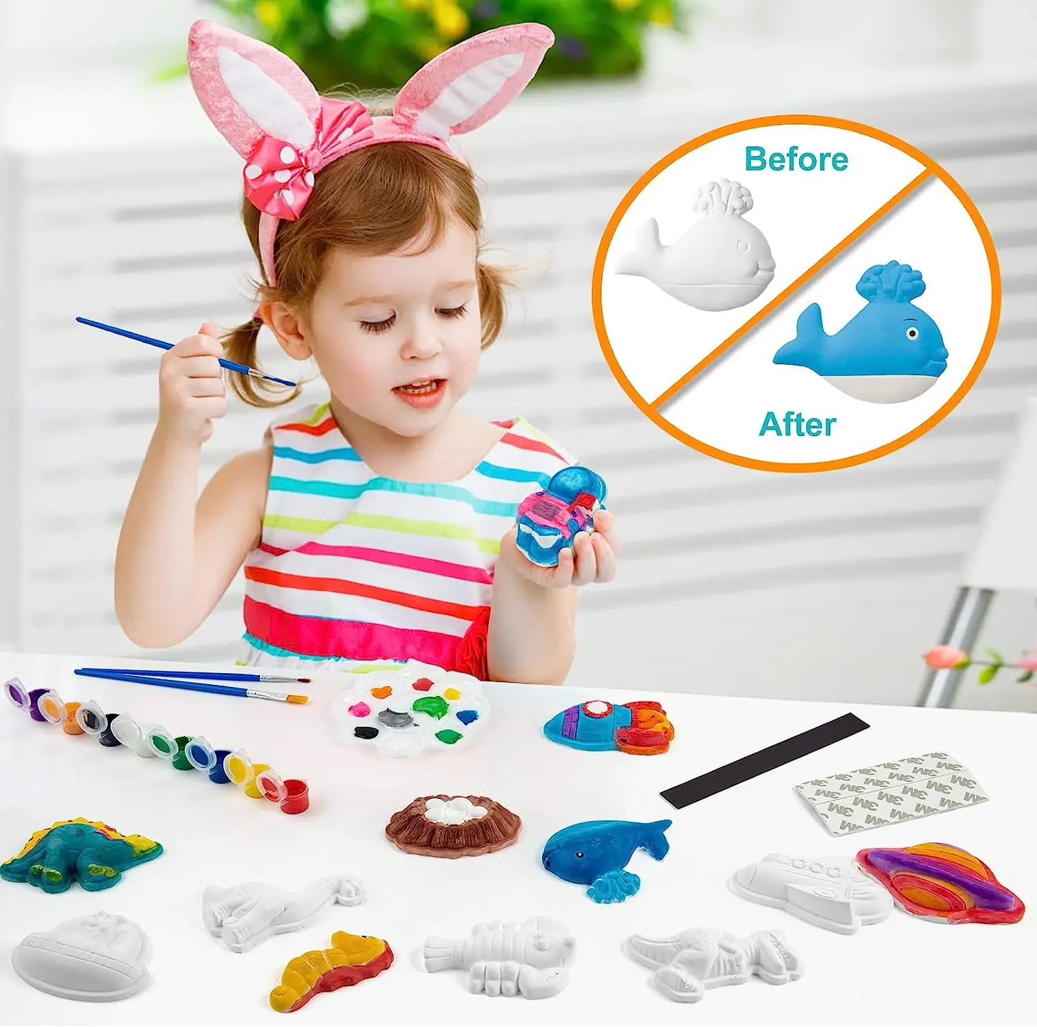 DIY painting plaster figurines to paint crafts diy ceramic painting kit for kids 4 plaster figures to diy paint