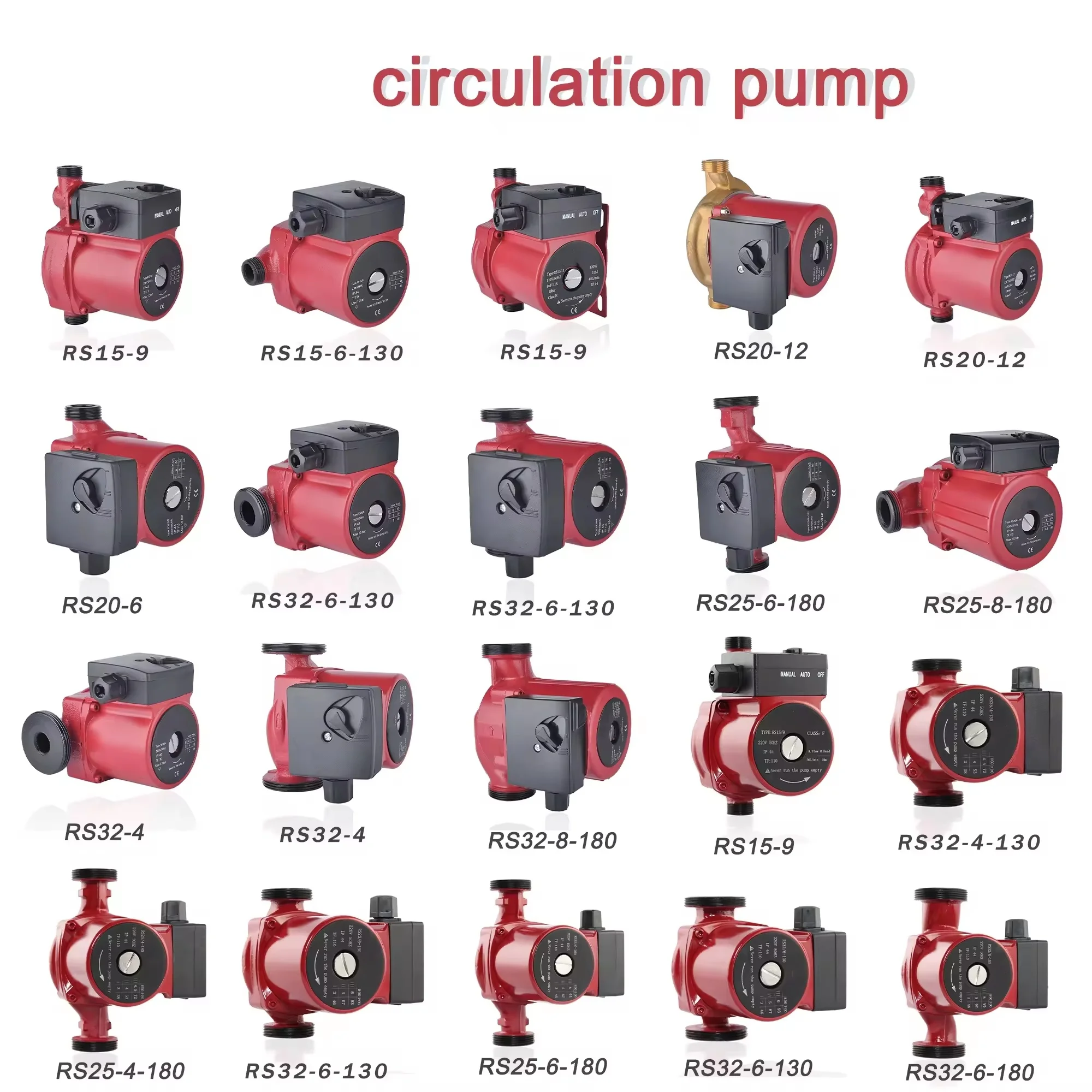 AMBOHR RS25/4-130 three speed Household circulation pump for home washer water pressure booster pumps