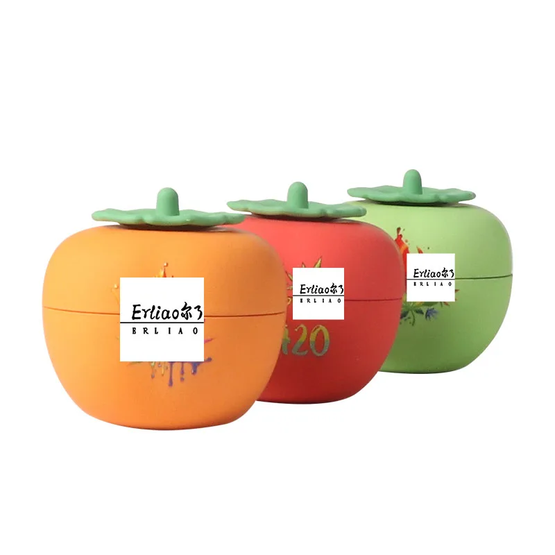 Erliao smoking accessories tomato herb grinder 3 layers plastic tobacco crusher spice grinder