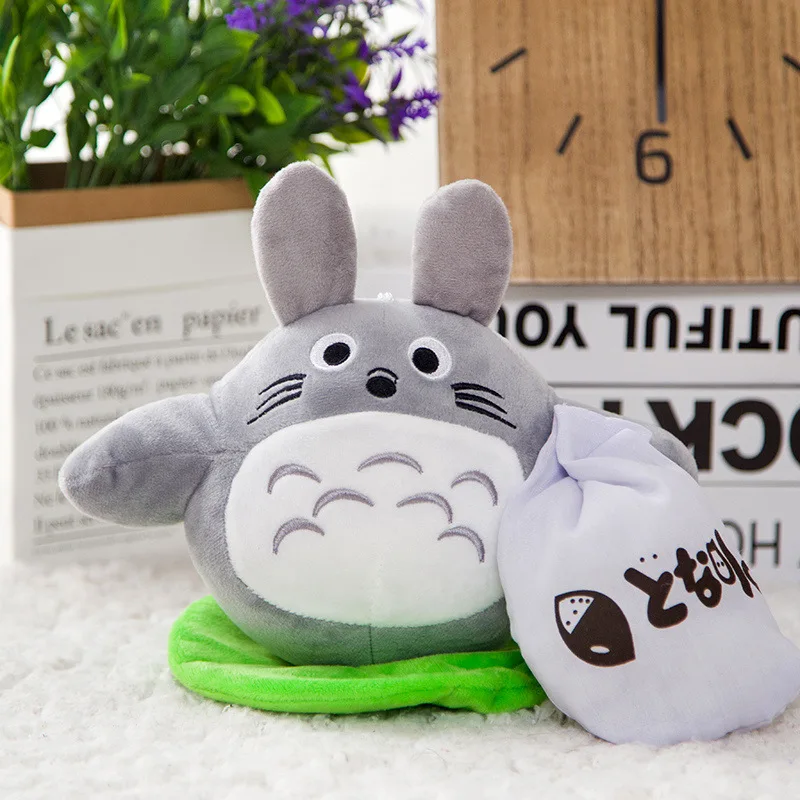 Anime Totoro 20cm Size Classical Cartoon Character Plush Doll My Neighbor Totoro Keychain Kids Toys