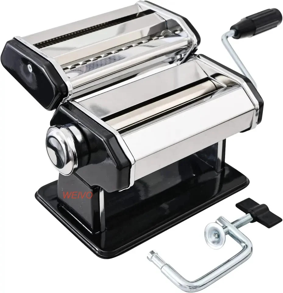 Hot Selling Home Kitchen Stainless Steel Manual Pasta Maker Machine Hand Crank Pastry Roller Spaghetti Noodle Maker for food